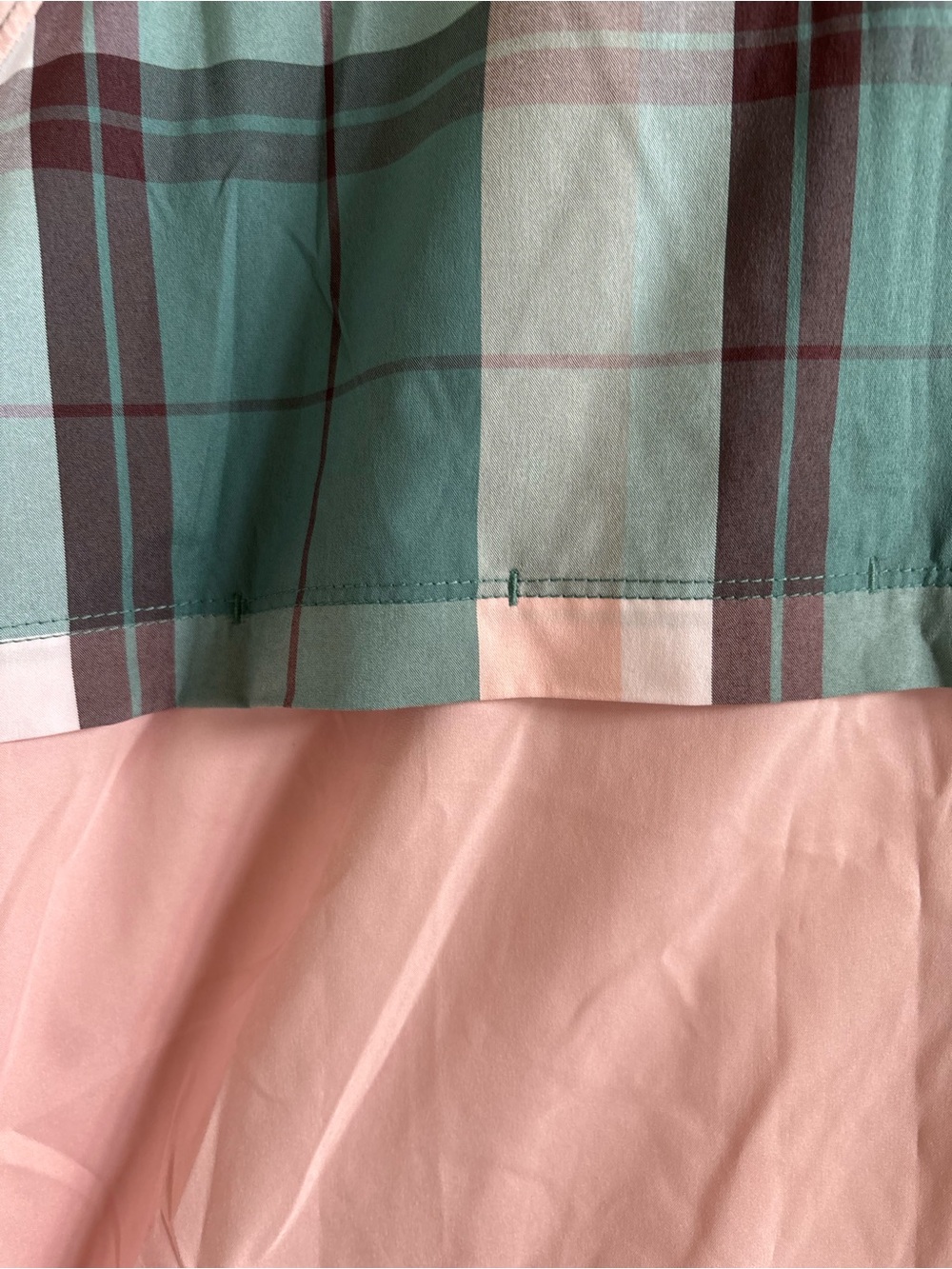 EUC LL Bean Windbreaker Women’s Pullover Plaid Lightweight Jacket ID #514065 M - Picture 8 of 15